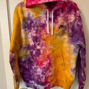 Nike Mens Tie Dye Hoodie Sweatshirt